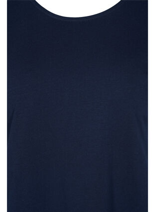 Bomulds t-shirt med korte ærmer, Night Sky Solid, Packshot image number 2