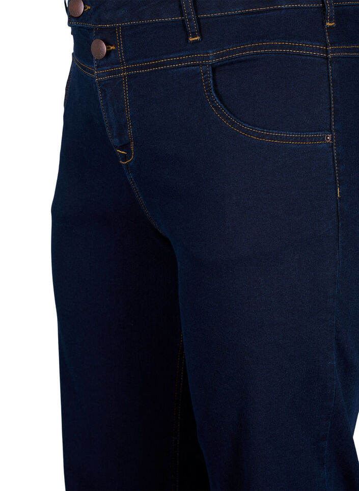 Regular fit Gemma jeans med h&oslash;j talje, Bl&aring;, Packshot image number 2
