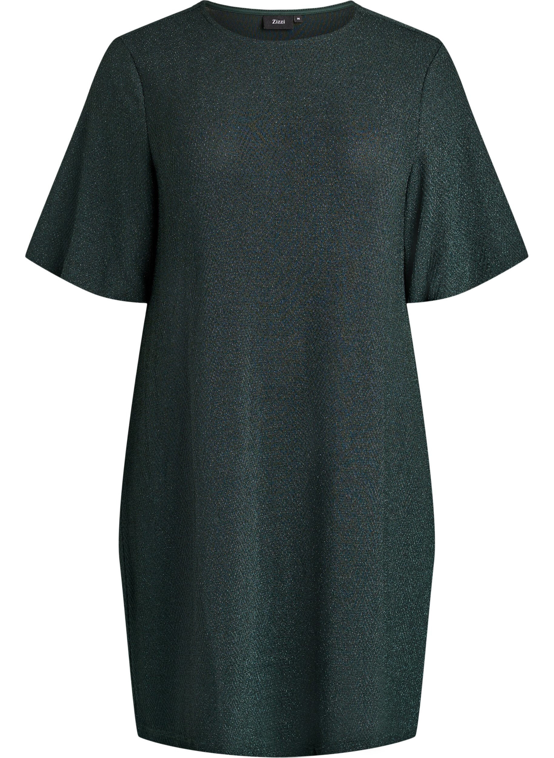 Kort kjole med glitterm&oslash;nster