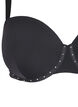Formstøbt bh med rhinsten, Sort, Packshot image number 3