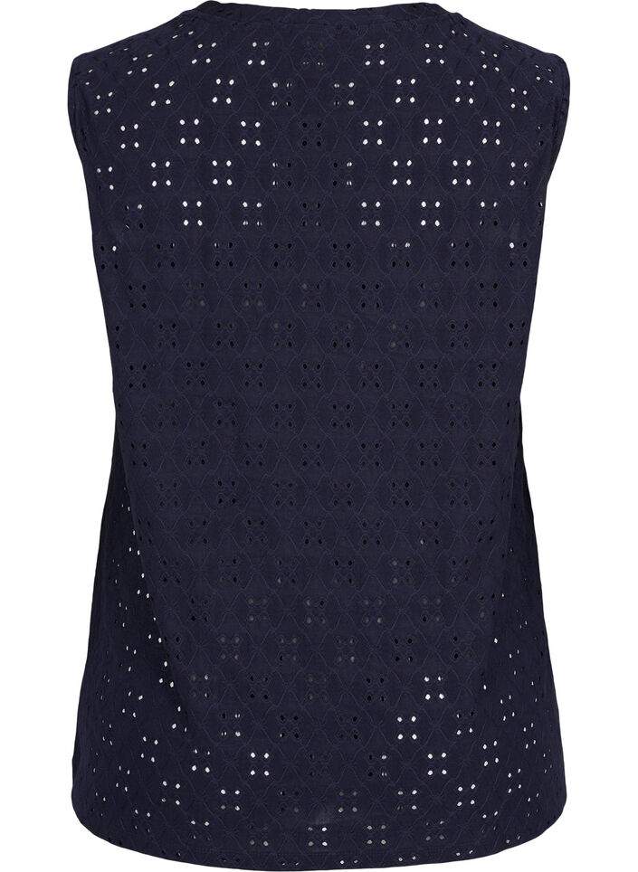 Top med broderi anglaise, Night Sky, Packshot image number 1