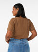 T-shirt i bomuld med printmotiv, Brun, Model image number 2