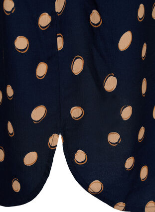FLASH - Skjortekjole med prikker, Blue Double Dot, Packshot image number 4
