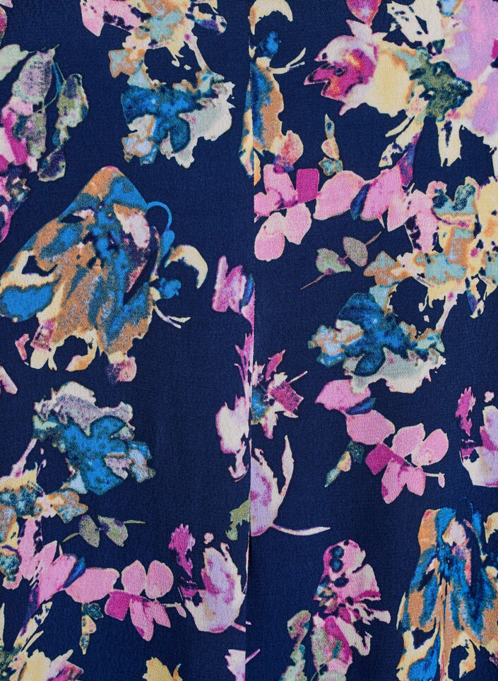 Viskose kjole med A-form, Bl&aring;, Packshot image number 2