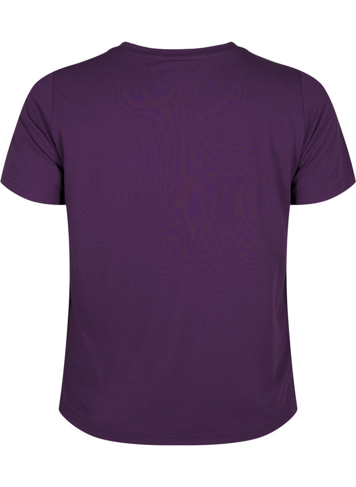 Slim fit trænings t-shirt med rund hals, Purple Pennant, Packshot image number 1