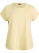 Kort&aelig;rmet t-shirt i bomuldsblanding, Gul, Packshot image number 0