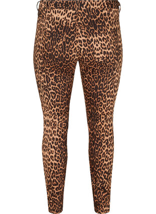 Højtaljede Amy jeans med leopardprint, Leopard, Packshot image number 1