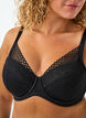 Blonde-bh med vatterede sk&aring;le, Sort, Model image number 3