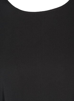 Bluse med korte ærmer, Black, Packshot image number 2