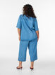 Kort&aelig;rmet lyocellskjorte i denim-look, Bl&aring;, Model image number 2