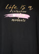T-shirt med motiv, Sort, Packshot image number 2