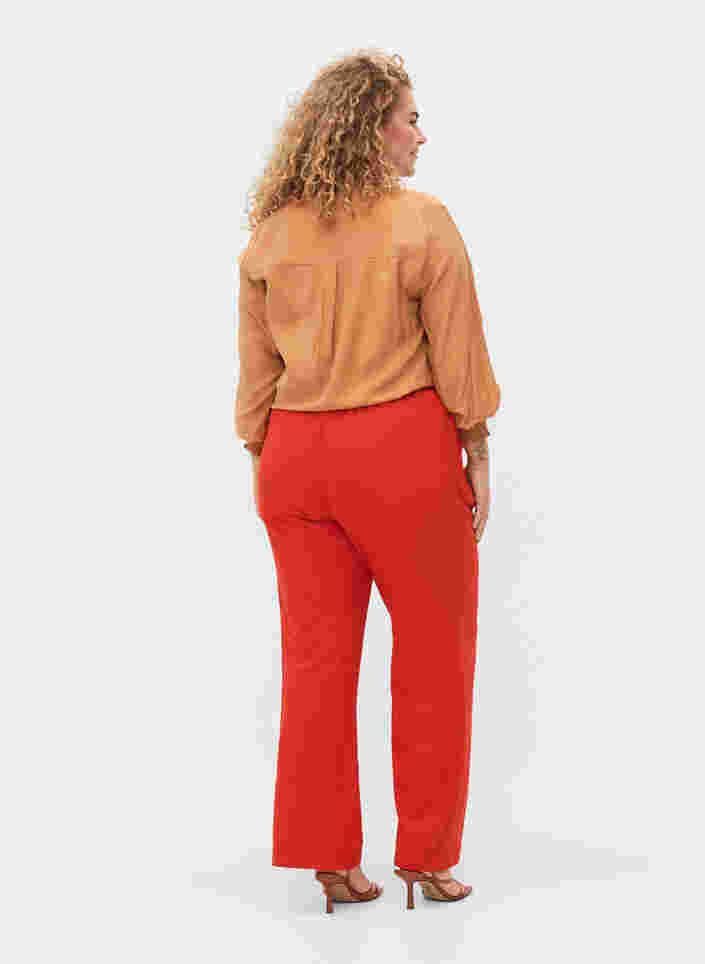 Løse bukser med lommer, Fiery Red, Model image number 1