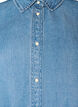 Denimkjole i lyocell med knapper og korte &aelig;rmer, Bl&aring;, Packshot image number 2