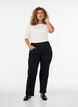 Regular fit Gemma jeans med h&oslash;j talje, Sort, Model image number 0
