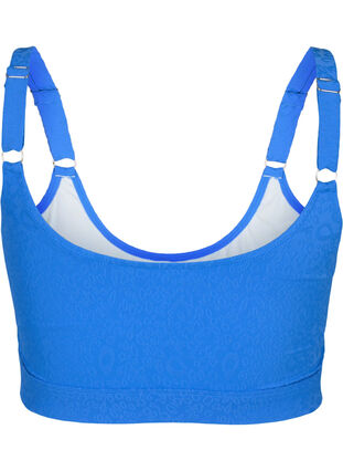 Bikini top med leostruktur, Palace Blue, Packshot image number 1
