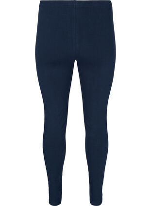 Bomulds leggings med printdetaljer, Dark Sapphire, Packshot image number 1