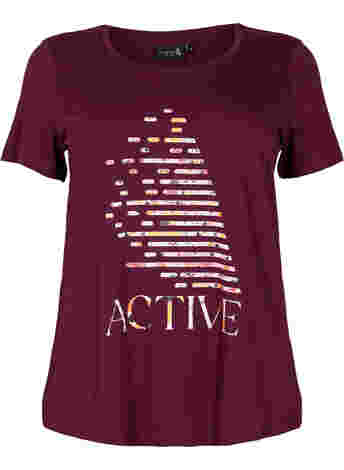 Trænings t-shirt med print