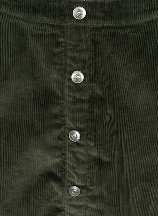 Kort nederdel i fløjl, Green, Packshot image number 2