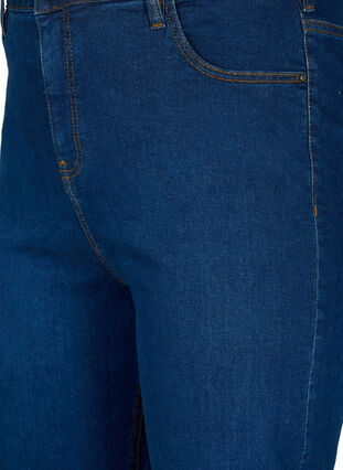 Ekstra højtaljede Megan jeans med regular fit, Dark blue, Packshot image number 2