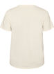 T-shirt i bomuld med printmotiv, Vanilla, Packshot image number 1