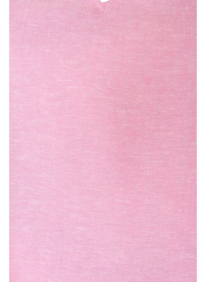 Bluse i viskose og h&oslash;r med fl&aelig;se&aelig;rmer, Lyser&oslash;d, Packshot image number 2