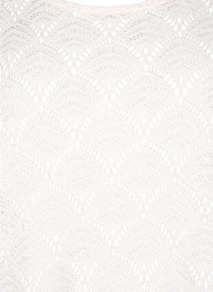 Crochet bluse med 3/4 ærmer, Sandshell, Packshot image number 2
