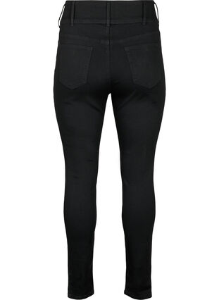 Super slim Bea jeans med ekstra høj talje, Black, Packshot image number 1