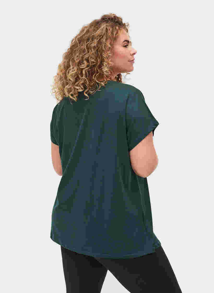 Ensfarvet trænings t-shirt, Green Gables, Model image number 2
