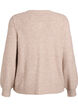 Cardigan med hjerteformede knapper, Beige, Packshot image number 1