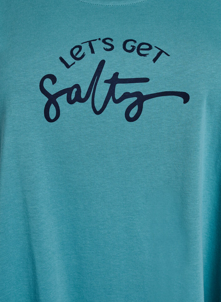 &AElig;rmel&oslash;s kjole med A-facon, Bl&aring;, Packshot image number 2