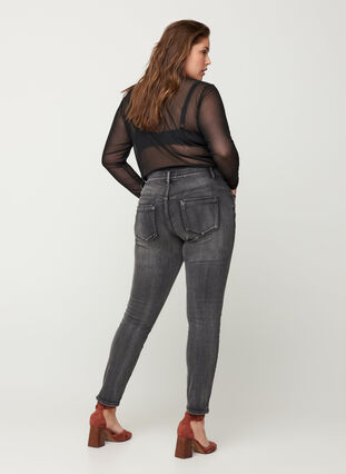 Ekstra slim Sanna jeans , Dark Grey Denim, Model image number 1