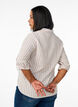 Skjorte i h&oslash;r og viskose med 3/4-&aelig;rmer, Beige, Model image number 2