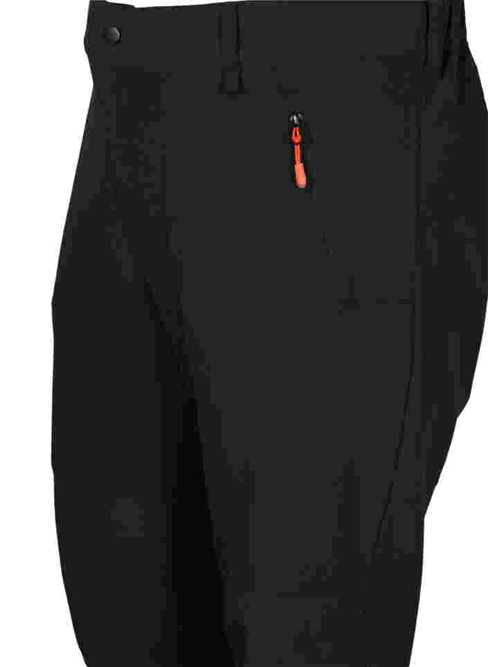 Hiking bukser med aftagelige ben, Black, Packshot image number 2