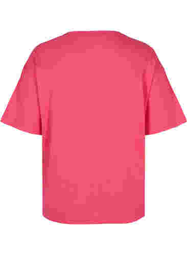 Trænings t-shirt i bomuld, Azalea, Packshot image number 1