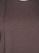 Løs jerseybluse med sømdetaljer, Brun, Packshot image number 2