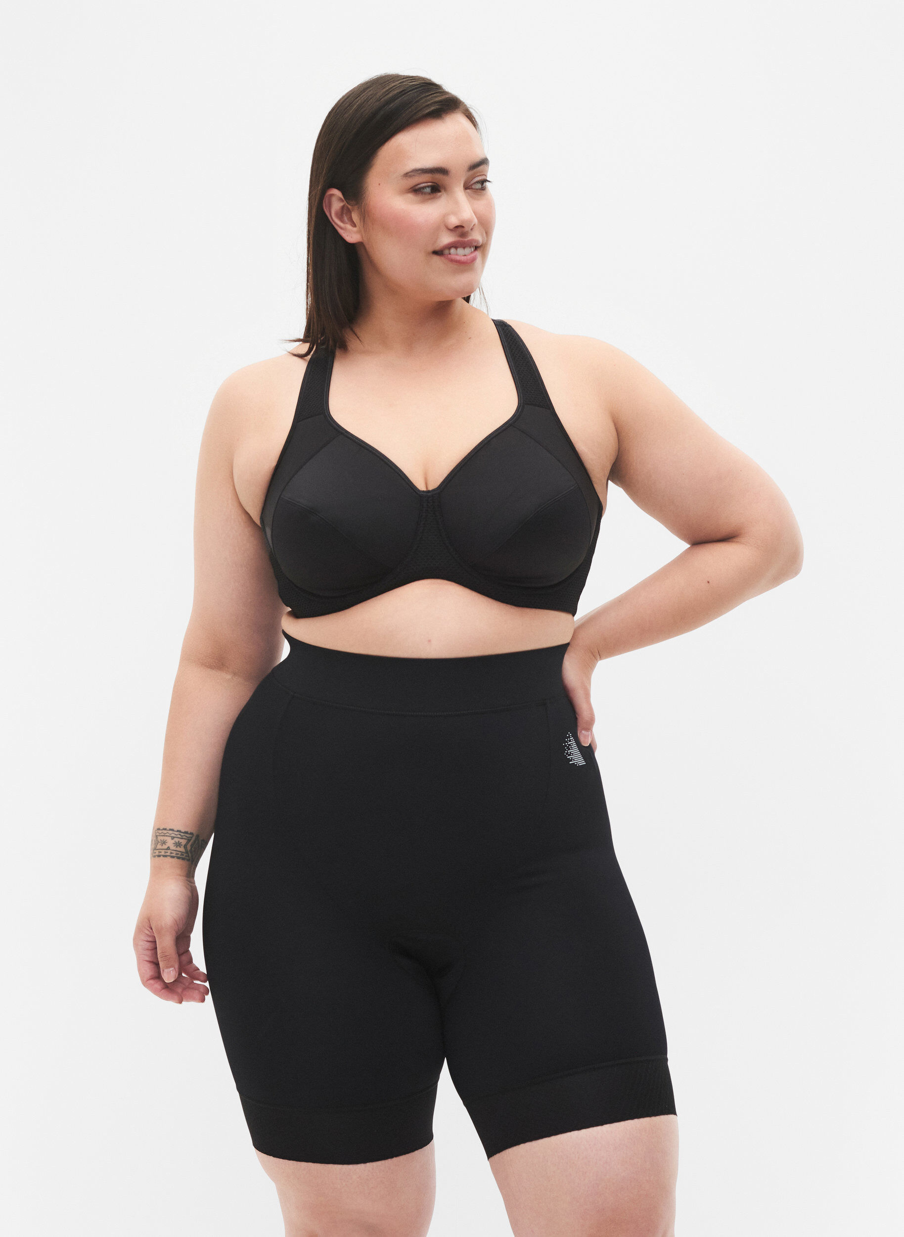 Zizzi Cykel / spinning shorts, Black, Model image number 2