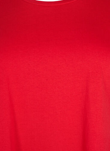 Kortærmet t-shirt i bomuldsblanding, Tango Red, Packshot image number 2