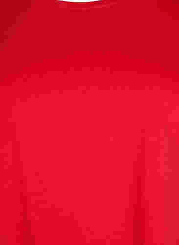 Kortærmet t-shirt i bomuldsblanding, Tango Red, Packshot image number 2