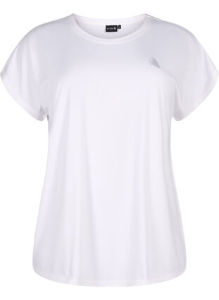 Kortærmet trænings t-shirt, Bright White, Packshot image number 0