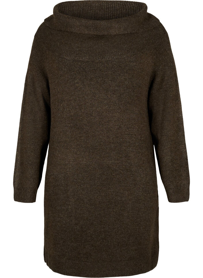 Meleret strikkjole, Demitasse Mel., Packshot image number 0