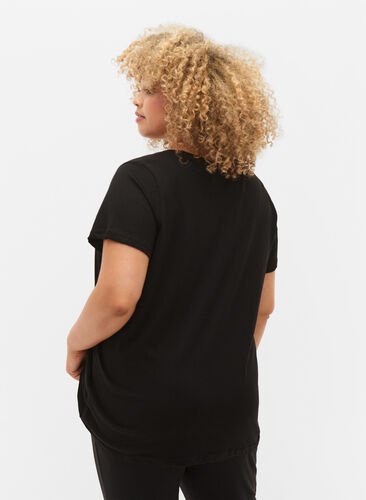 Trænings t-shirt med print, Black w. Bad Ass, Model image number 1