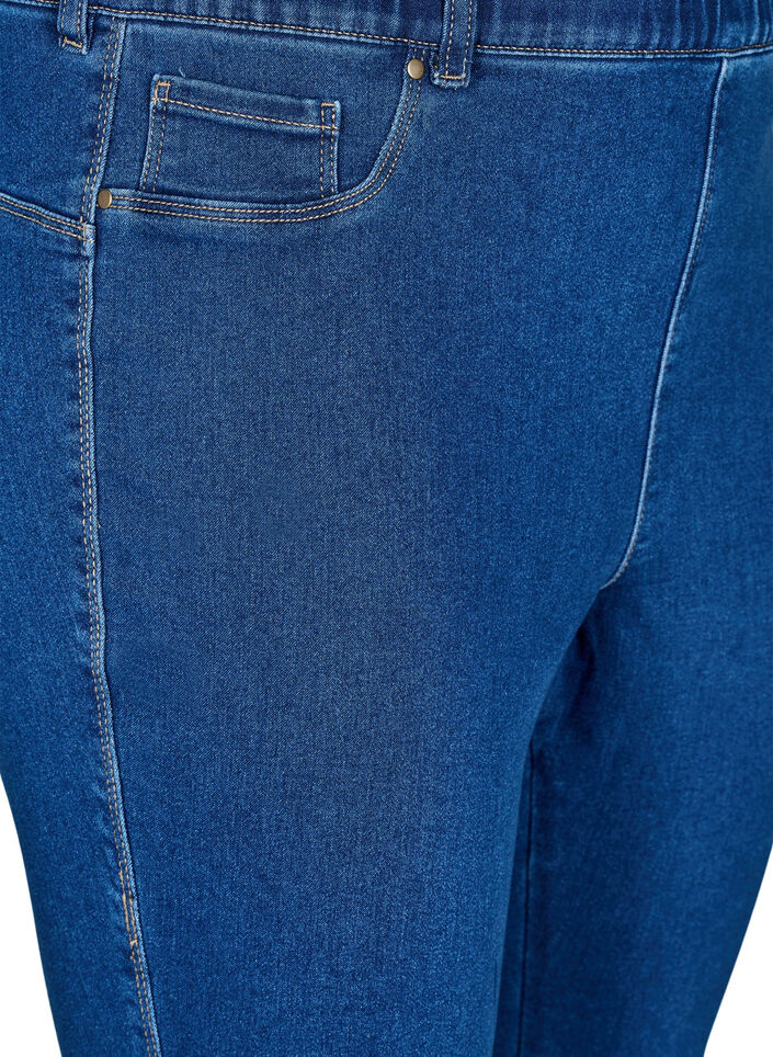 Jeggings med h&oslash;j talje, Bl&aring;, Packshot image number 2