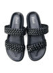 Wide fit - Sandal i læder, Black, Packshot image number 3