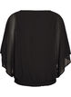 Chiffonbluse med balloneffekt, Sort, Packshot image number 1