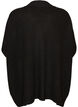 Cardigan med &aring;ben front og vide &aelig;rmer, Sort, Packshot image number 1