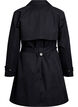 Mellemlang trenchcoat med bælte, Black, Packshot image number 1