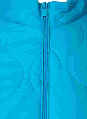 Quiltet jakke med lynlås og lommer , River Blue, Packshot image number 2