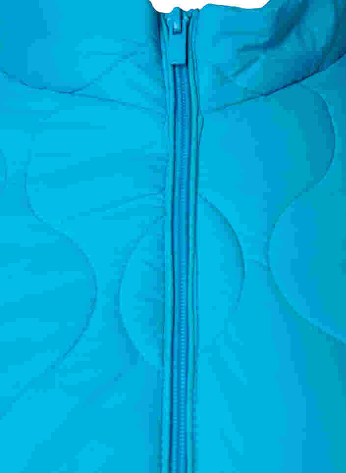 Quiltet jakke med lynlås og lommer , River Blue, Packshot image number 2