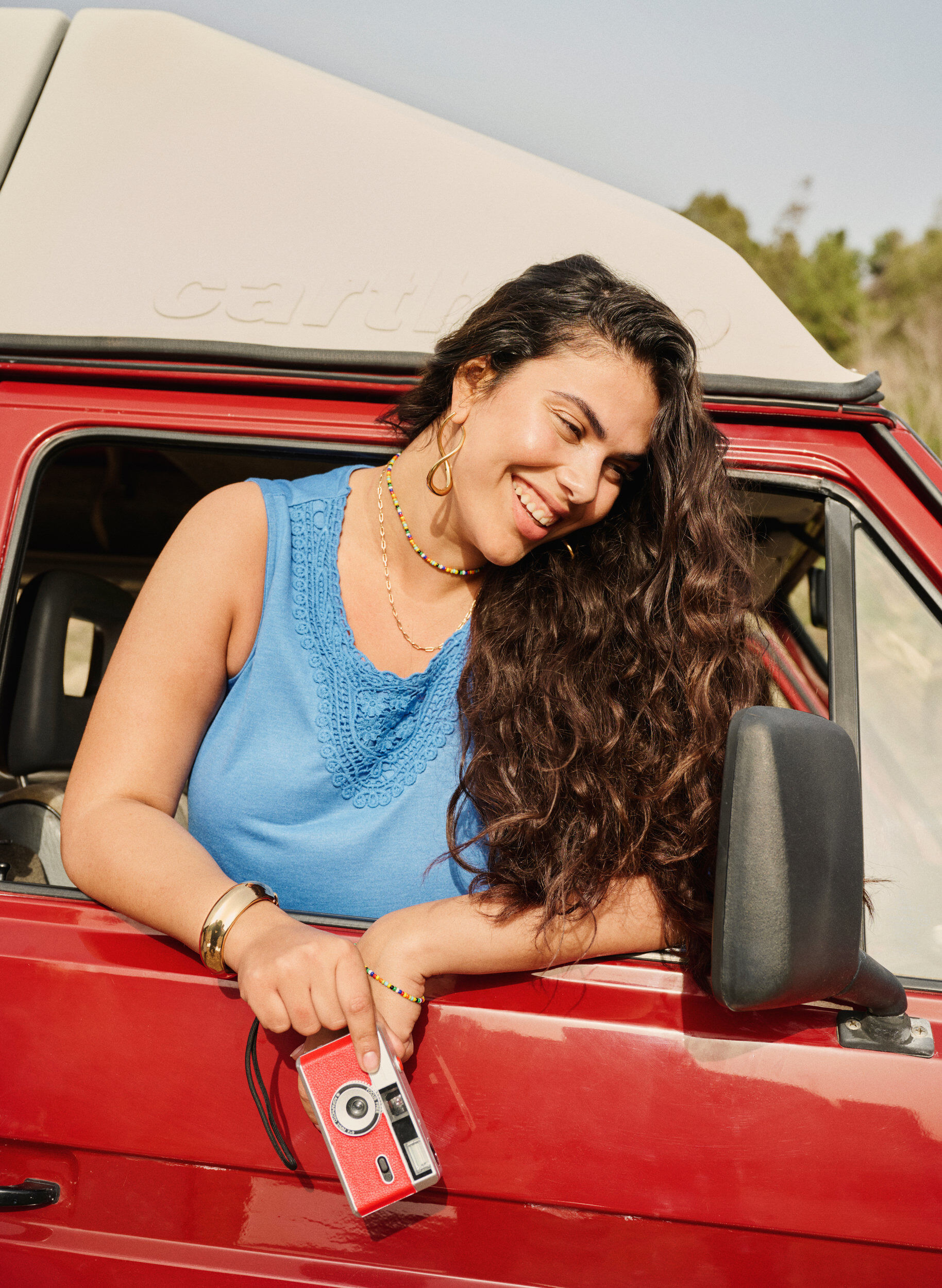 Zizzi &AElig;rmel&oslash;s top med blonde, Marina, Image image number 0