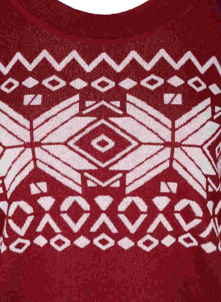 Strikbluse med jule motiv, Rio Red Comb, Packshot image number 2